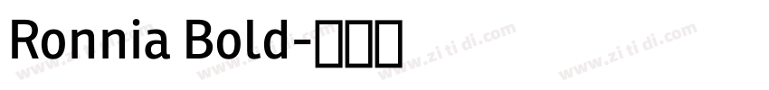 Ronnia Bold字体转换